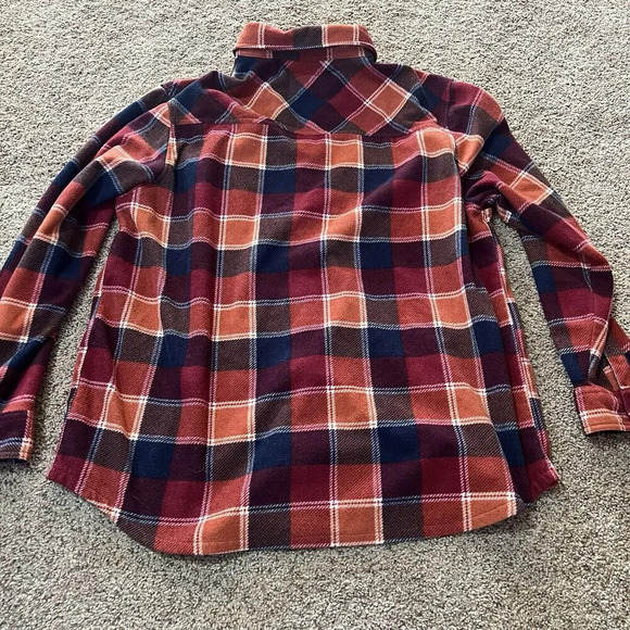 Freedom Foundry Mens Red Plaid Fleece Buffalo Flannel Button Up Shirt 2XL XXL - Picture 7 of 13